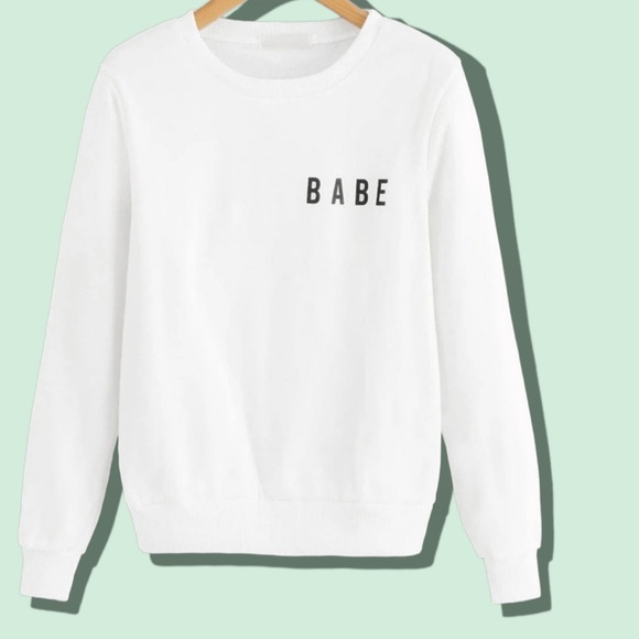 Treat Yourself With Kindness “babe” mental health crewneck sweatshirt medium - Picture 2 of 11